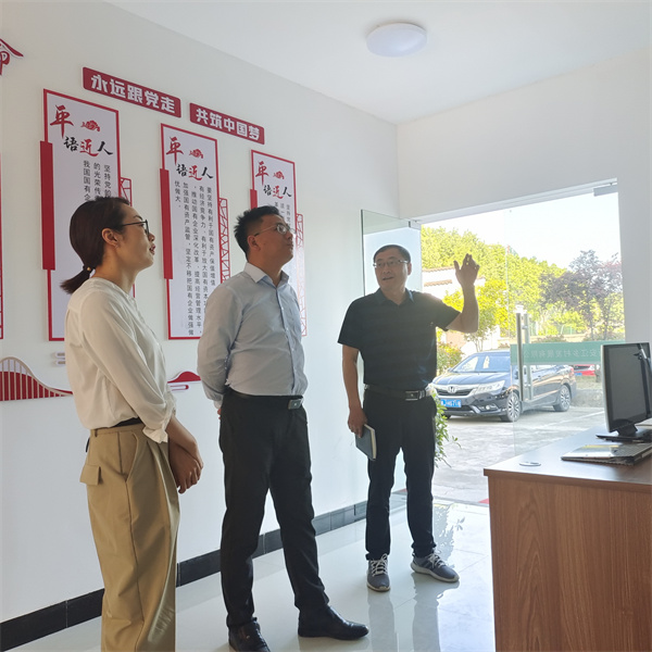 5月5日，县委常委、组织部长方庆峰调研新安江公司，黄山安博anbo(中国)集团常务副总经理方亮陪同。.jpg